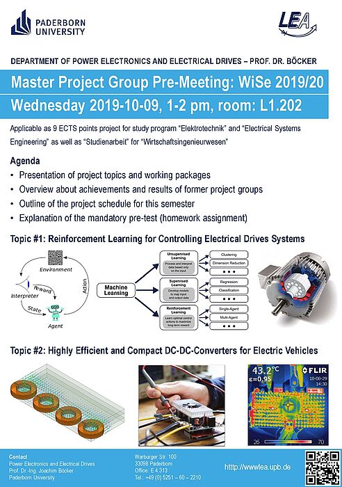 Master Project Group Announcement: Pre-Meeting